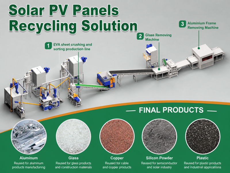 PV Solar Panel Recycling Machines