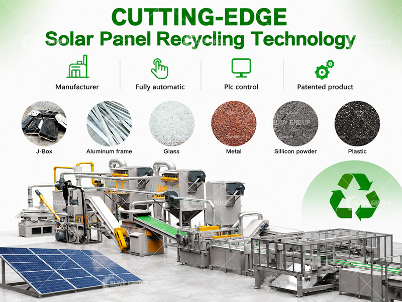 Scrap PV Solar Panel Recycling Plant