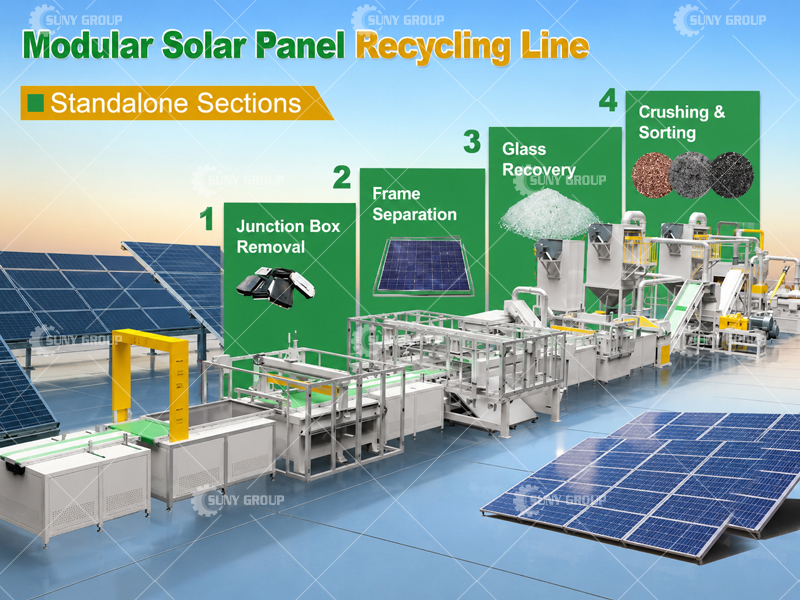 A Line That Processes PV Modules Completely