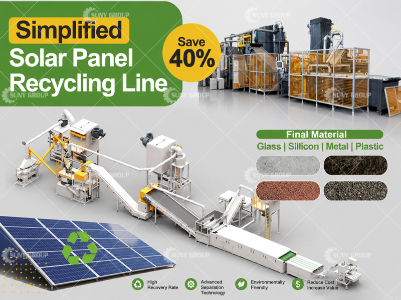 PV Solar Panels Recycling Plant
