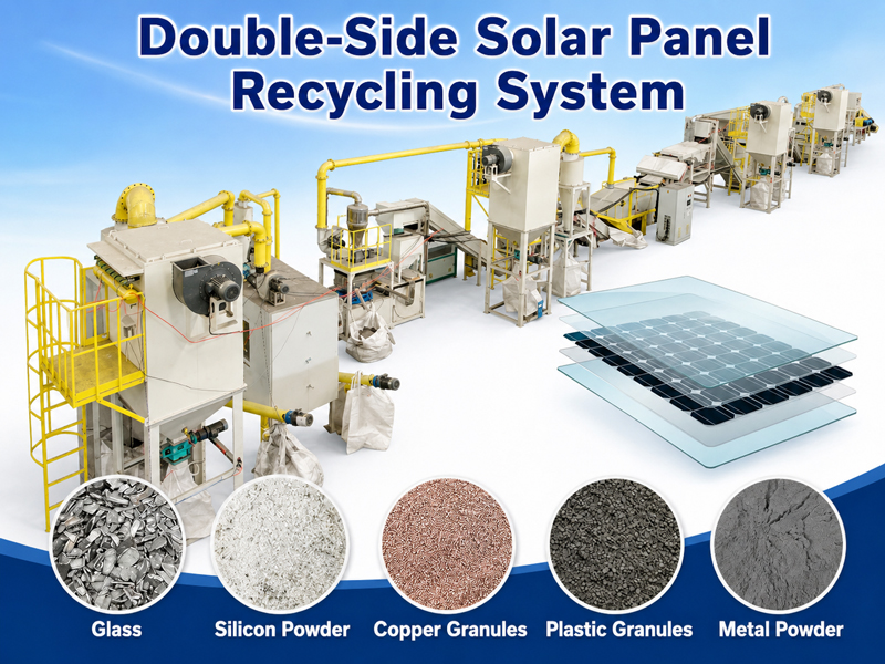 Double-Side Solar Panel Recycling System