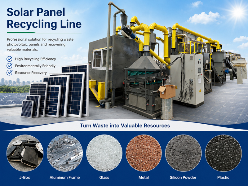Line Specialized in Recycling Photovoltaic Panels
