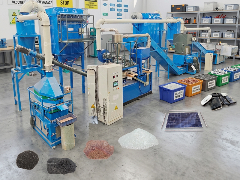 Small Scale PV Recycling Plant